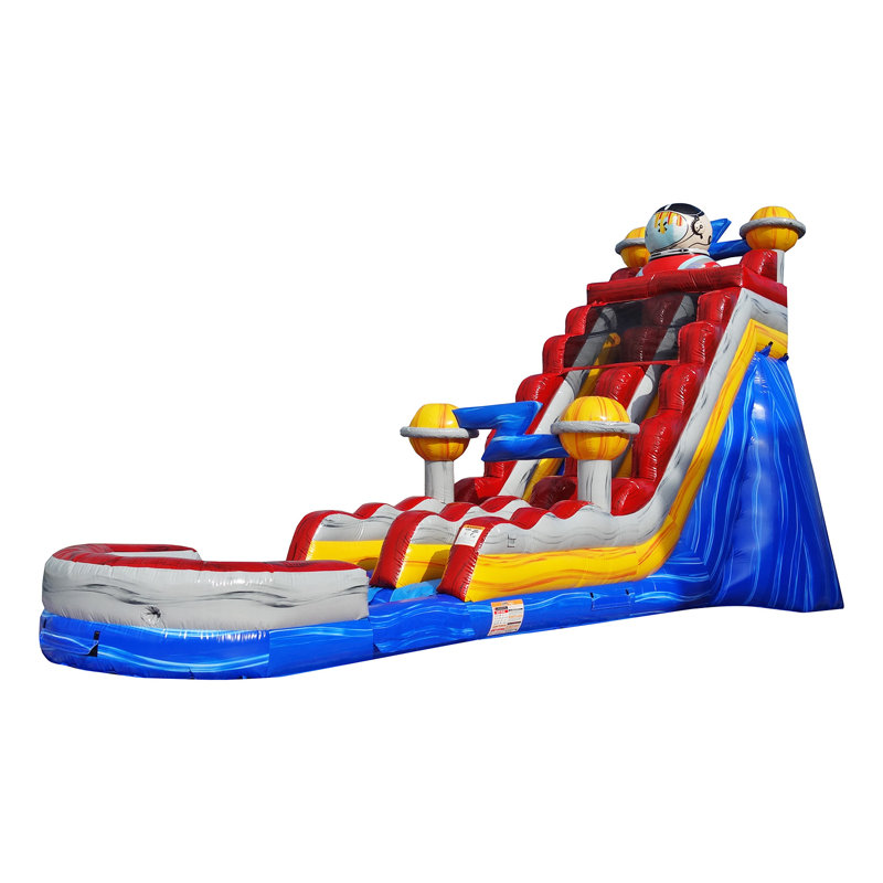 Glissade d'eau gonflable JumpOrange Astronaut 19 pi (avec souffleur)