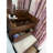Compact Walnut Makeup Vanity With Modern Design And Practical Storage Stylish Convenient Options-424062722