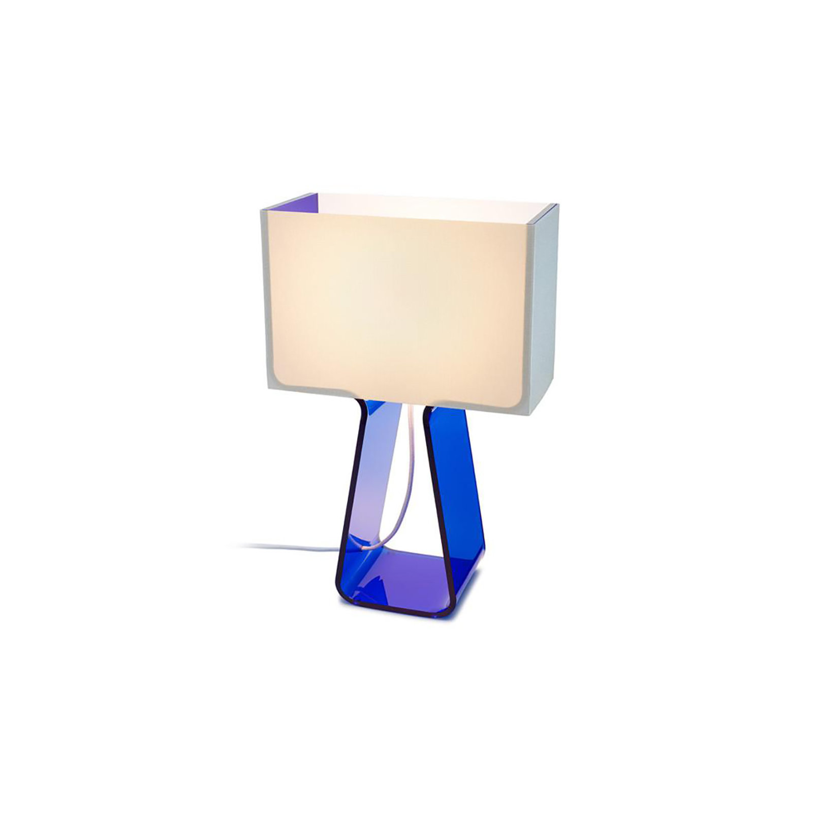 Tube Top Table Lamp, Dark Blue