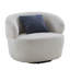 Fauteuil pivotant demi-tonneau, fauteuil simple pour petit espace