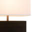 Lampe de table inclinable Zen avec veilleuse - 20 po, abat-jour en lin blanc, interrupteur à 4 voies-288650987