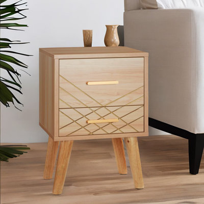 Anden 35cm W Manufactured Wood Bedside Table