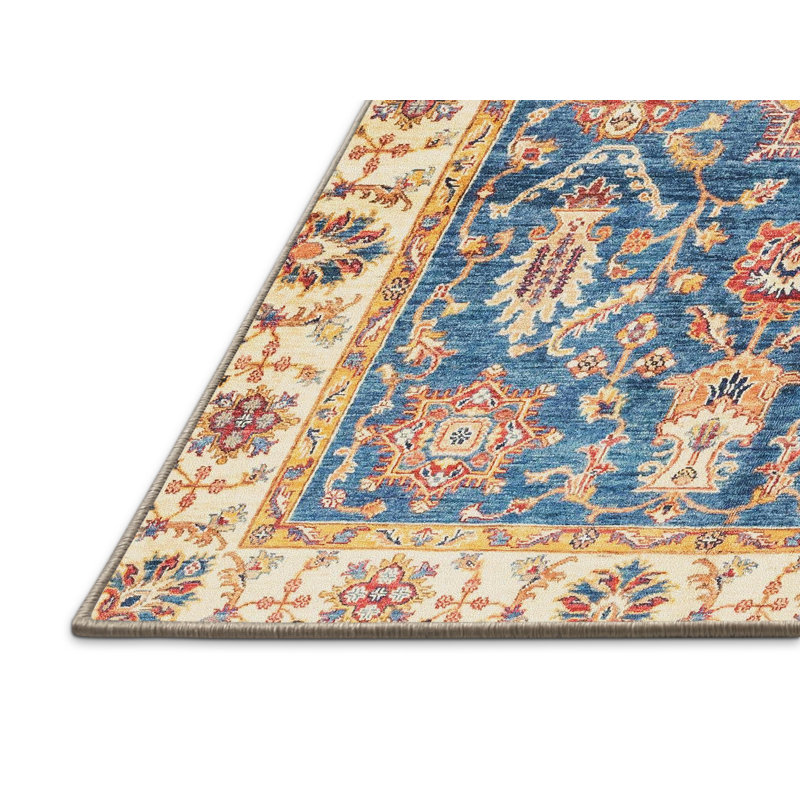 Tapis décoratif multicolore à motif abstrait, Rectangle 8 pi x 12 pi