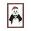 Santa Panda by Balazs Solti - Floater Frame Print on Canvas-459275857-459275856