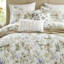 Édredon très grand 6 pièces en coton avec motif floral inspiré de la nature, 100% pour une expérience luxueuse et respirante, bourre en polyester 300 g / m², coussins décoratifs, broderie au point de chaînette, qualité