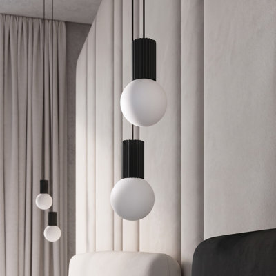 Halo - Light Brushed Nickel Pendant