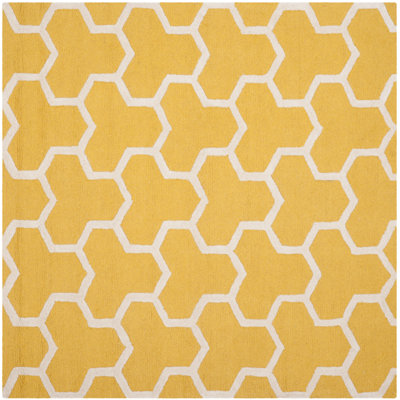 Tapis doré / ivoire Ruben