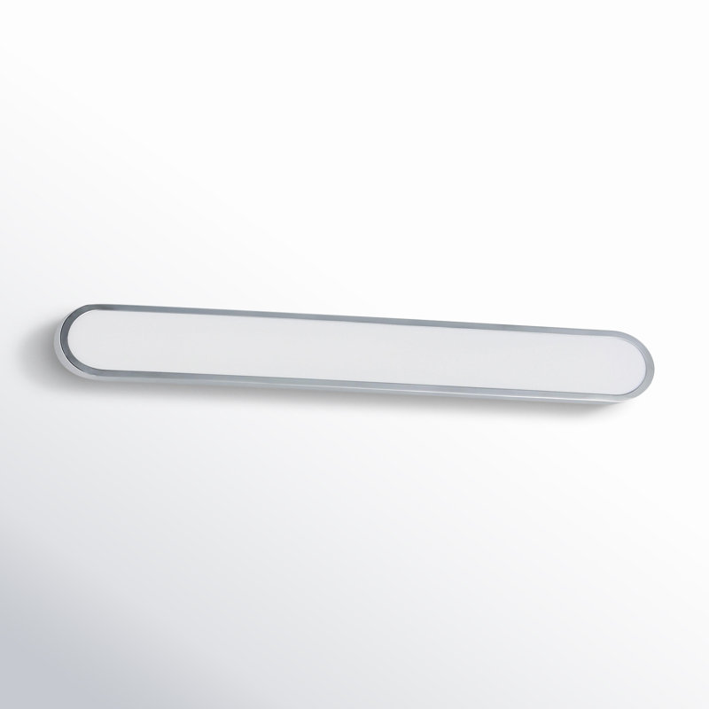 Barre d'éclairage de salle de bain à DEL Lamaria, Blanc / chrome poli