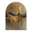 «Mountains in Last Light II - Blue Landscape Wood», reproduction d'art murale-235872487-235872488