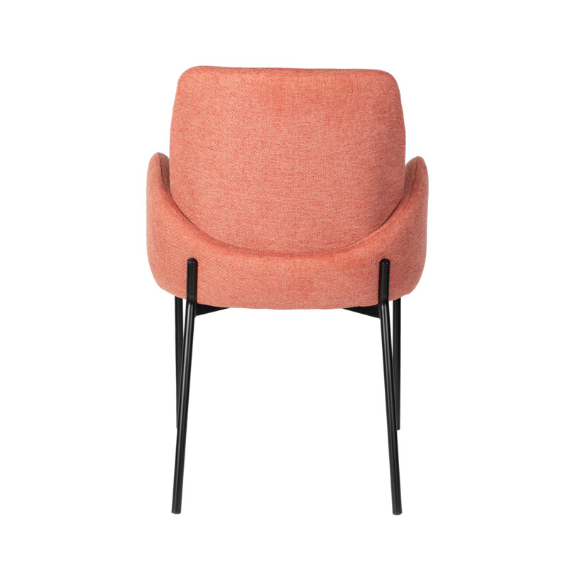 Tjarda Upholstered Arm Chair, Old Pink