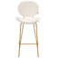 Luana Upholstered Counter Stool with Metal Frame-121394623