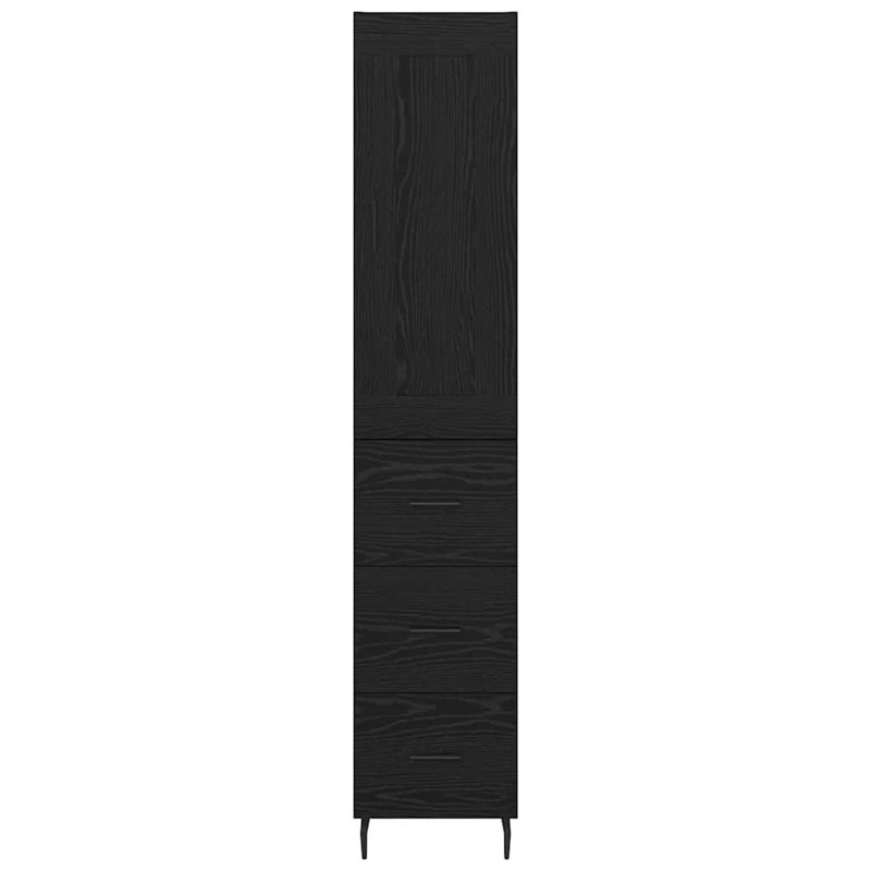 34.5cm Sideboard, Black Oak