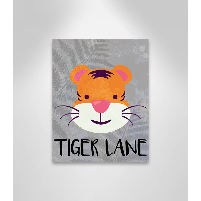 Impression sur papier Tigert Lane Tiger Lane, H 14 po x l 11 po x P 1,5 po, Canevas