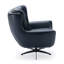 Chaise pivotante capitonnée avec base en métal-2057903671