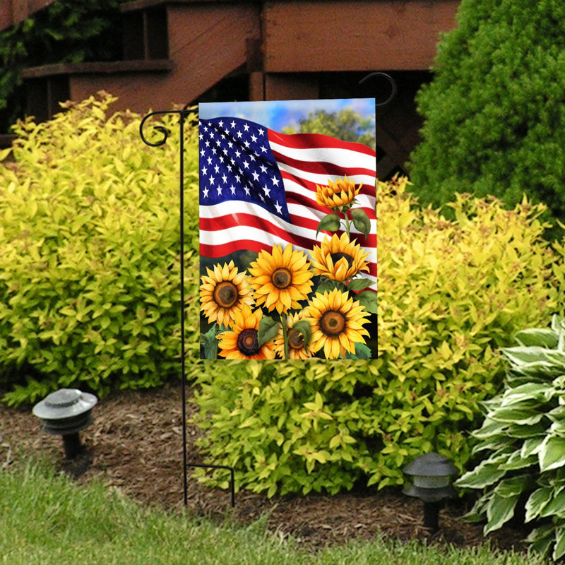 Drapeau du jardin des tournesols américains