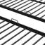 Lit superposé double au-dessus de simple au-dessus de simple avec structure en métal, rails de sécurité et tablette de rangement pour une efficacité maximale