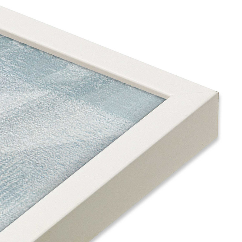Impressions of Stillness II, H 21,5 po x l 21,5 po, Cadre ouvert à coins ouverts, blanc opaque