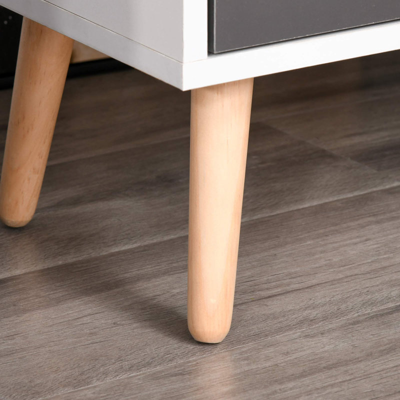 Antero 90cm Sideboard, White/Grey