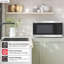 Four à micro-ondes de comptoir Sharous SMC1464KSC Carousel®, technologie Inverseur, 1,4 pi³ pi., 1100 W, acier inoxydable, cuisson par capteur, conception compacte