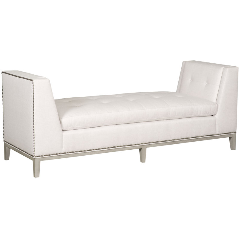Wendell Upholstered Bench, Casa Blanca, Worthy Snow