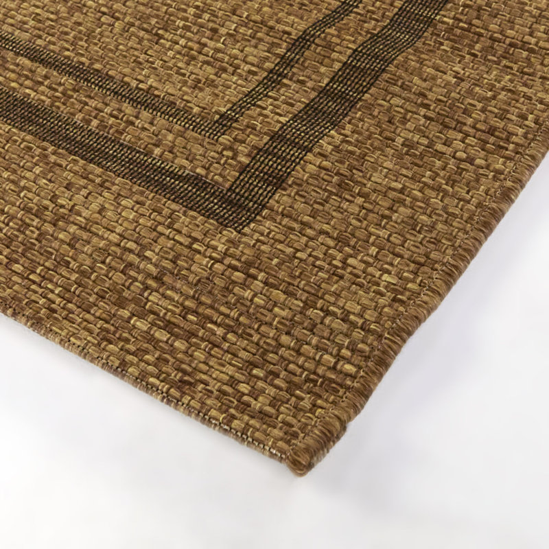 Tapis intérieur / extérieur noir Atong, Rectangle 7 pi 10 po x 10 pi