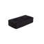 Pouf de sofa, aucun assemblage requis, noir, tissu duveteux-516737950