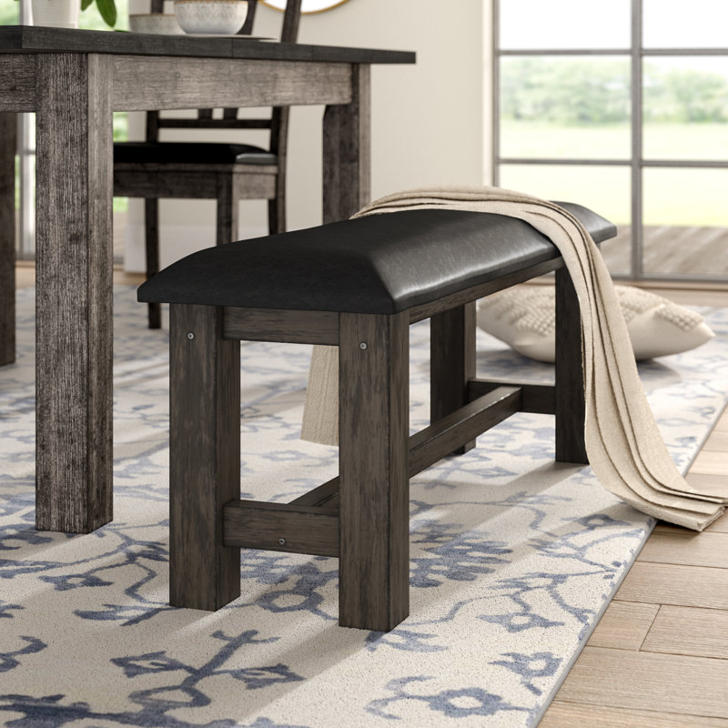 Katarina Faux Leather Upholstered Bench