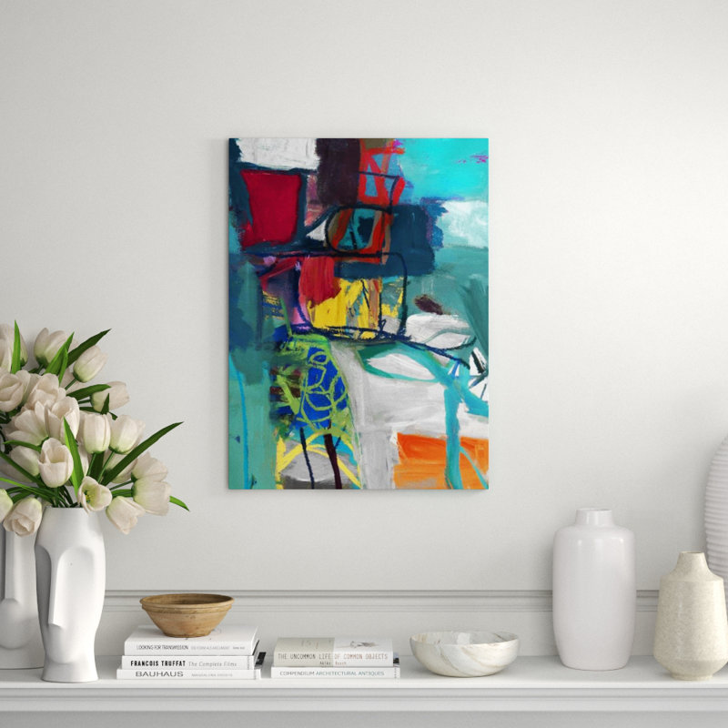 Things Near And Far II Painting by Fern Cassidy, Image Brush Gel, 46" H x 36" W x 1.5" D