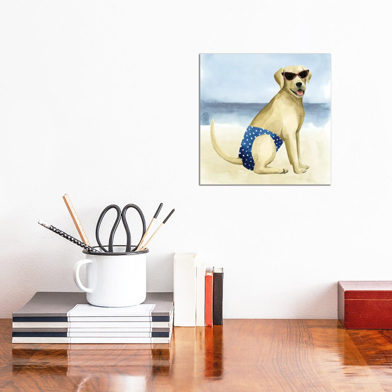 Hot Dog III by Grace Popp - Wrapped Canvas Painting, 30.48 cm H x 30.48 cm W