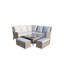 Mabry 6 - Person Patio Dining Set Square Table with Cushions Included