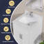 24 po X P 22 po D Comptoir de salle de bain rectangulaire en marbre blanc cultivé