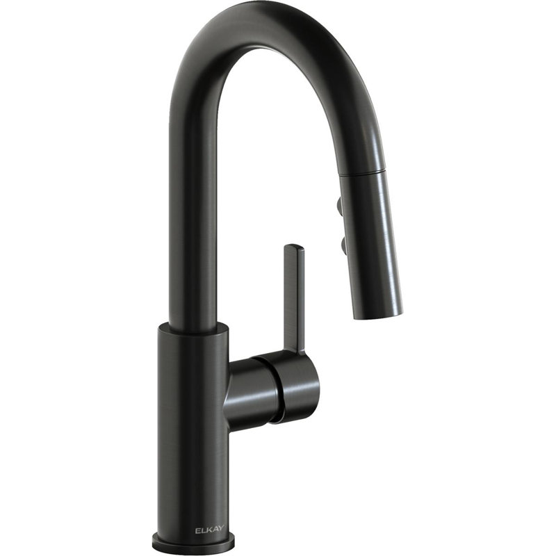 Avado Pull Down Bar Faucet, Black Stainless