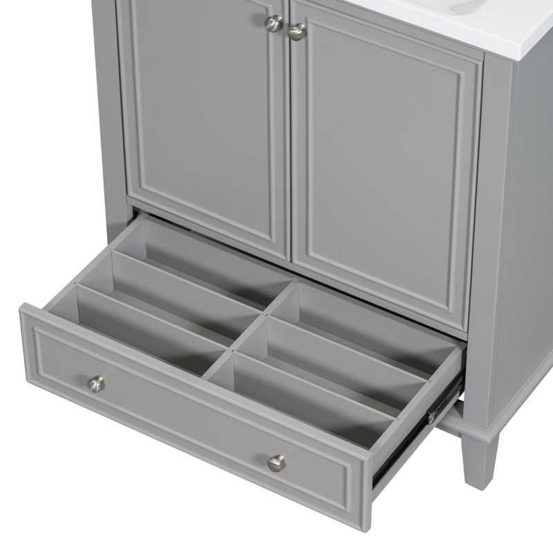 Ensemble de meuble-lavabo simple 30 po Boydton, Gris