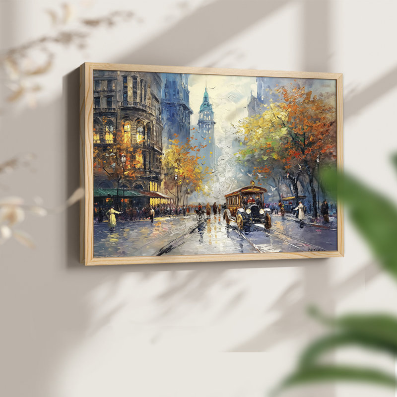 Paysage - CLVII - Reproduction encadrée - Restickable, Naturel, H 16 po x l 20 po