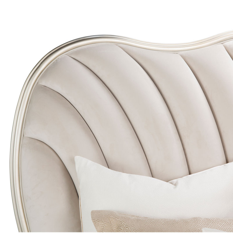 London Place Velvet Bed, King