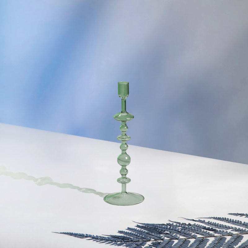 comme. par Villeroy & Boch - Like Home Sage, vert, élégant bougeoir en verre pour bougies coniques, décoration intérieure, design moderne, verre borosilicaté
