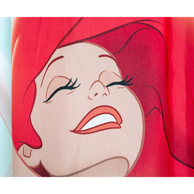 Disney Princess Ariel Blue Polyester Bed Canopy for Kids