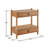 Wood Nightstand End Table with Two Drawers