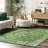 Bowning Oriental Power Loom Performance Green Rug-1147550823