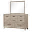 Commode 1 tiroir en bois d'hévéa massif
