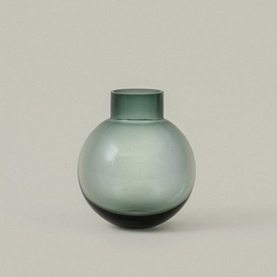 Ball Glass Vase - Green