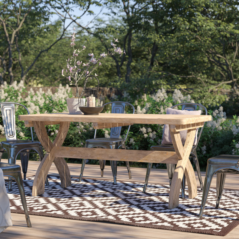 Harriet Rectangular Outdoor Dining Table , 160cm cm W 76.5cm cm D