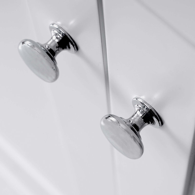 [Cabinet seulement] Meuble-lavabo de 36 po (lavabo non inclus), Blanc / Blanc