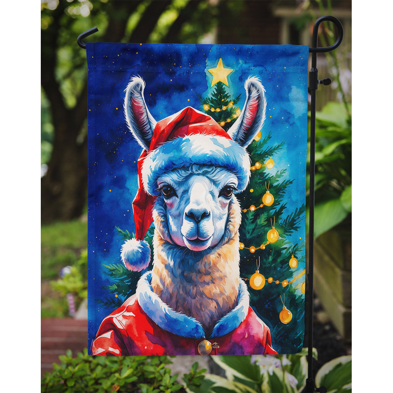 Drapeau de jardin de Noël, Lama
