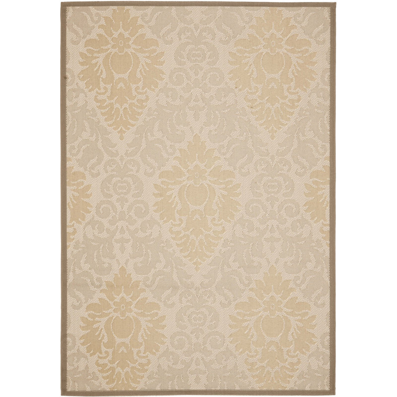 Cy7133 Damask Indoor/Outdoor Rug, Rectangle 4' x 5'7"