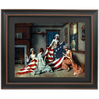 Sewing The American Flag By Henry Mosler