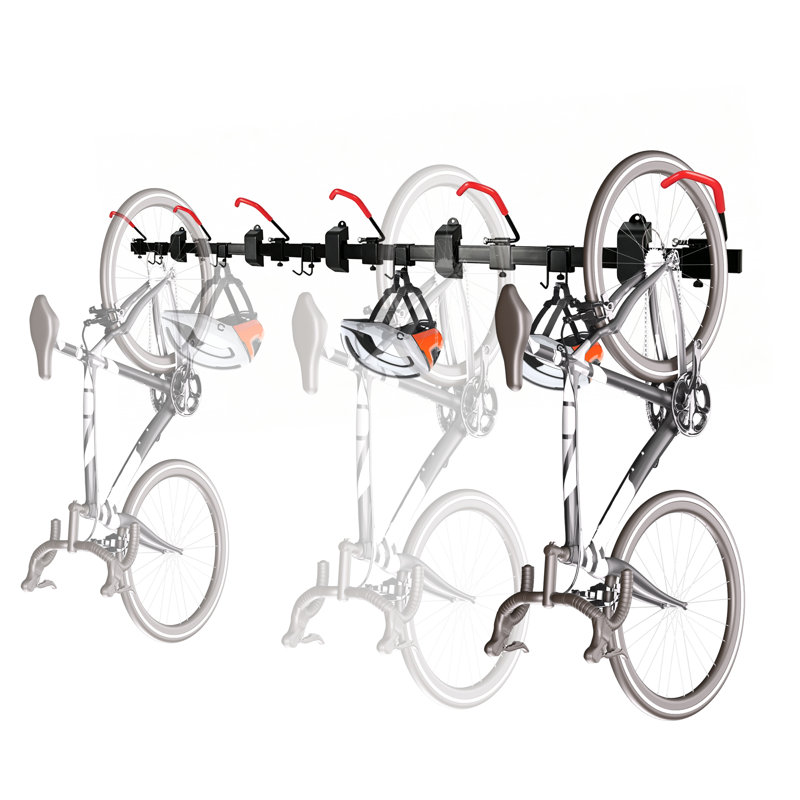 Support de vélo de garage amélioré, 6 cintres de garage réglables pour le garage