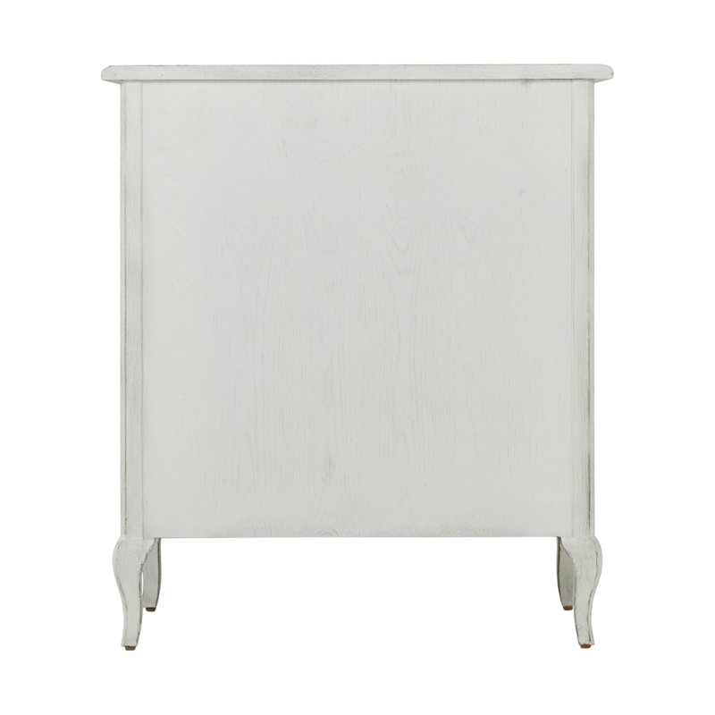 Tavel 3 - Drawer Solid Wood Nightstand, Nora