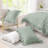 Andency Sage Green Comforter Set Full, 3 Pieces Lightweight Soft Ruffle Bed Comforter, Farmhouse Rustic Fluffy Microfiber Down Alternative Bedding Set (79x90Inch Comforter)-124610461-124610433