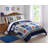 Denim and Khaki Sports Comforter Set-1540344691
